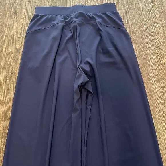 Halara Womens High Waisted Wide Leg Pants Stretch Pull-On Pockets Blue Size L - Picture 5 of 10